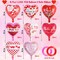 Red Heart Valentine Balloons – 16 Pcs ‘I Love You’ Foil Mylar Balloons for Happy Valentine’s Day Romantic Party Decorations